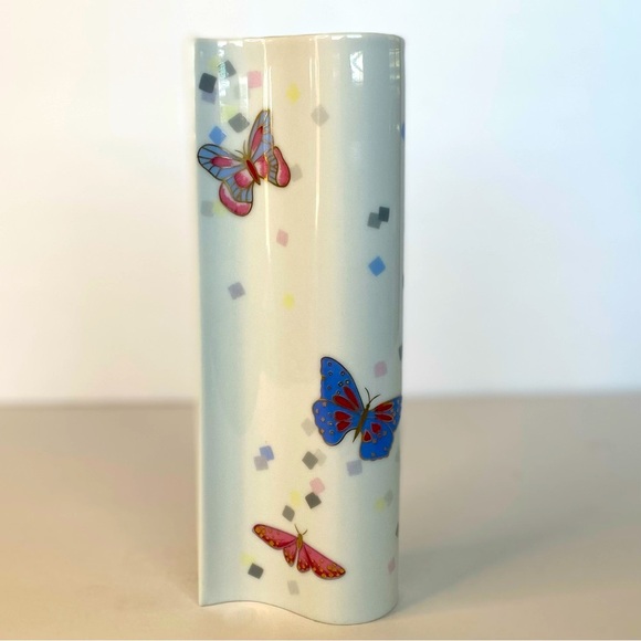 Papillon Toscany Collection Jc/EF Design Japan Butterfly Vase 7.5” - Picture 1 of 11